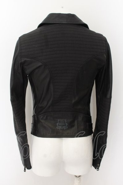 画像3: DIESEL /ラムレザー切替ダブルライダースジャケット 【現在買取対象外】 S ブラック O-24-05-16-018-DI-ja-YM-ZT-ML003 (3)
