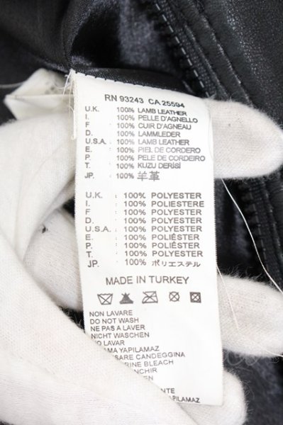 画像6: DIESEL /ラムレザー切替ダブルライダースジャケット 【現在買取対象外】 S ブラック O-24-05-16-018-DI-ja-YM-ZT-ML003 (6)