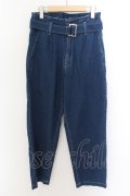 【WINTERセール】FUGA / Collected ワイドデニムスラックスパンツ 44 ブルー O-24-05-19-032-FU-pa-YM-ZT259