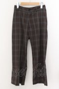 【WINTERセール】NO ID. / ハイウエストワイドレッグパンツ 1 ネイビー O-24-05-19-040-NO-pa-YM-ZT260