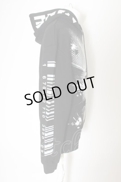 画像2: A'GEM9 / シティフォトプリントパーカー F ブラック O-24-05-19-005-A'-to-YM-ZT289 (2)