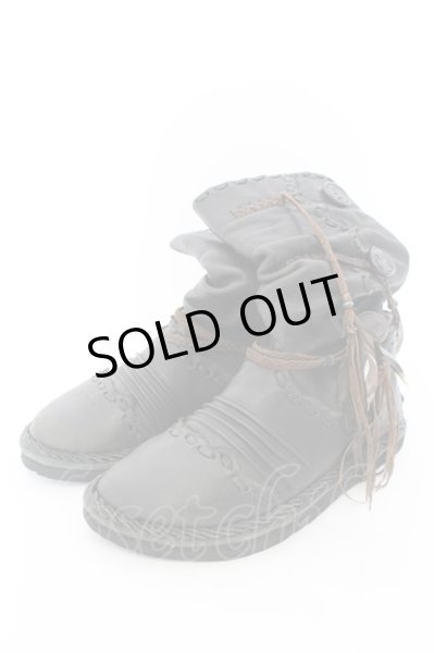 画像1: 14th Addiction / moccasin leather Boots ブーツ  ブラック O-24-05-19-054-14-sho-YM-OS (1)