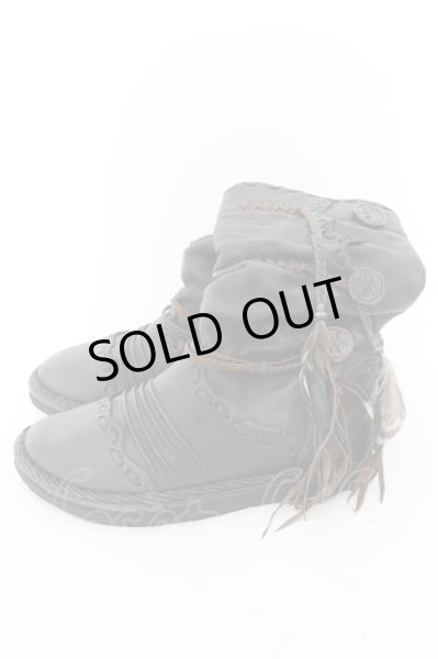 画像3: 14th Addiction / moccasin leather Boots ブーツ  ブラック O-24-05-19-054-14-sho-YM-OS (3)