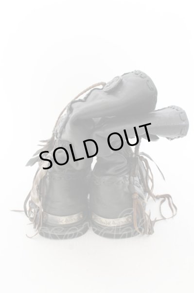 画像4: 14th Addiction / moccasin leather Boots ブーツ  ブラック O-24-05-19-054-14-sho-YM-OS (4)