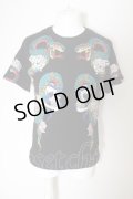 ZARA / スネークスカルストーンTシャツ EU S ブラック O-24-05-19-006-ZA-ts-YM-ZT252