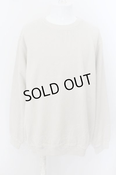 画像1: ZARA / 斜め編みクルーネックニット EU XL アイボリー O-24-05-19-008-ZA-to-YM-ZT252 (1)