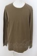 画像1: ZARA / フェイクレイヤード立体ボーダーカットソー EU XL カーキ O-24-05-19-010-ZA-to-YM-ZT250 (1)