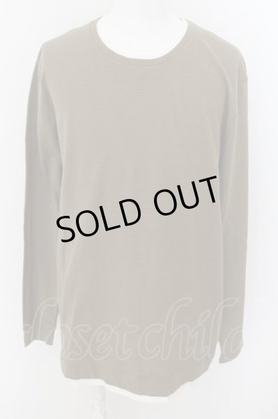 画像1: ZARA / フェイクレイヤード立体ボーダーカットソー EU XL カーキ O-24-05-19-010-ZA-to-YM-ZT250 (1)
