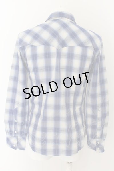 画像2: BUFFALO BOBS / チェックウエスタンシャツ 2 ブルー O-24-05-19-015-BU-sh-YM-ZT250 (2)