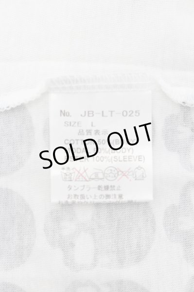 画像3: JURY BLACK / スカルプリントロングTシャツ 3 ホワイト O-24-05-19-017-JU-ts-YM-ZT250 (3)