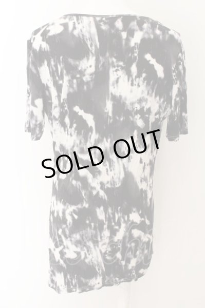 画像2: SEANA / アシンメトリーブリーチTシャツ L パターン O-24-05-19-018-SE-ts-YM-OS (2)