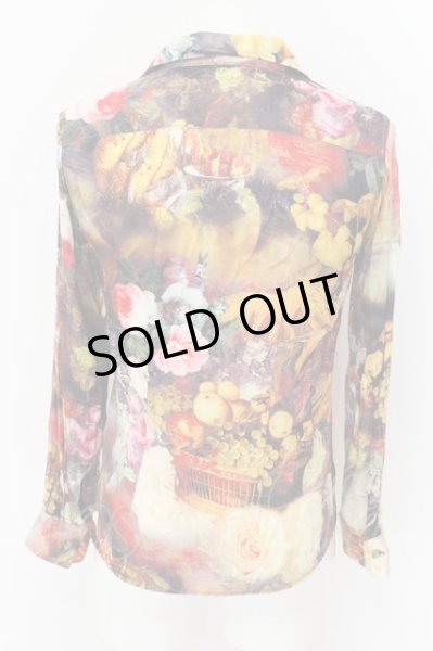 画像2: TORNADO MART / フルーツフラワー転写シャツ M マルチ O-24-05-19-019-TO-sh-YM-ZT250 (2)