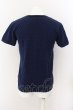 画像2: FUGA / 総柄ニットVネックTシャツ 46 ブルー O-24-05-19-025-FU-ts-YM-ZT269 (2)