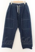 【WINTERセール】A'GEM9 / 切りっぱなしBIGポケットワイドデニムパンツ  インディゴ O-24-05-19-031-A'-pa-YM-ZT259