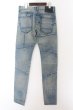 画像2: OVERDESIGN / パッチワークデニムスキニーパンツ 28 ライトインディゴ O-24-05-21-005-OV-pa-YM-ZT445 (2)