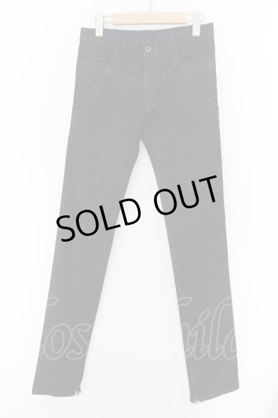 画像1: kiryuyrik / フロントシームストレッチコーティングスキニーパンツ S ブラック O-24-05-21-048-ki-pa-YM-ZT351 (1)