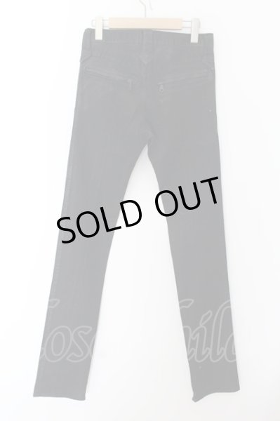 画像2: kiryuyrik / フロントシームストレッチコーティングスキニーパンツ S ブラック O-24-05-21-048-ki-pa-YM-ZT351 (2)