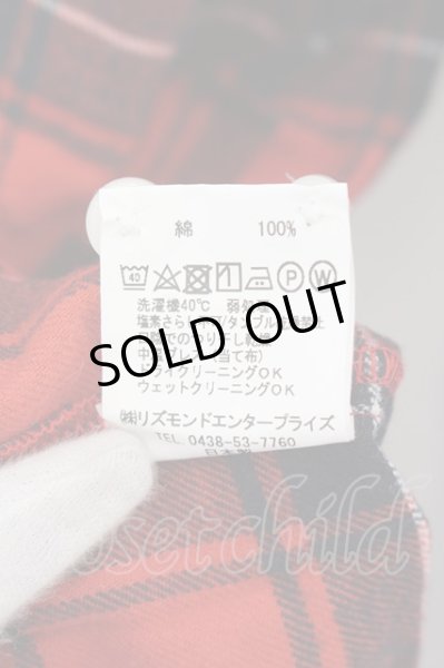 画像3: rovtski / オーバーサイズチェックシャツ F レッド O-24-05-21-050-ro-sh-YM-ZT351 (3)