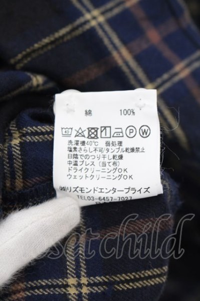 画像3: rovtski / オーバーサイズチェックシャツ F ネイビー O-24-05-21-051-ro-sh-YM-ZT339 (3)