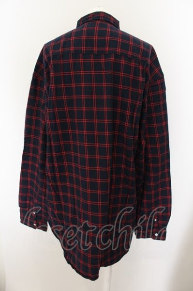 画像2: rovtski / オーバーサイズチェックシャツ F レッド O-24-05-21-053-ro-sh-YM-ZT024 (2)