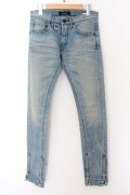 【WINTERセール】OVERDESIGN / ユーズドスキニーデニムパンツ 28 ライトインディゴ O-24-05-21-006-OV-pa-YM-ZT024