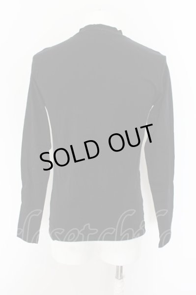 画像2: GOSTAR DE FUGA / ベア天竺無地タートルネックTee 44 ブラック O-24-05-21-054-GO-to-YM-ZT351 (2)