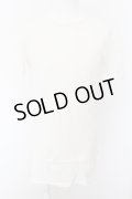 JURY BLACK / 蛇腹袖レイヤードロングTシャツ  ホワイト O-24-05-21-055-JU-ts-YM-OS