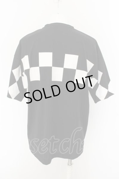 画像2: JURY BLACK / チェッカーBIG Tシャツ M ブラック O-24-05-21-056-JU-ts-YM-ZT339 (2)
