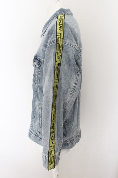 画像2: A'gem / テープ付きGジャン F ライトブルーｘイエロー O-24-05-21-061-A'-ja-YM-ZT340 (2)