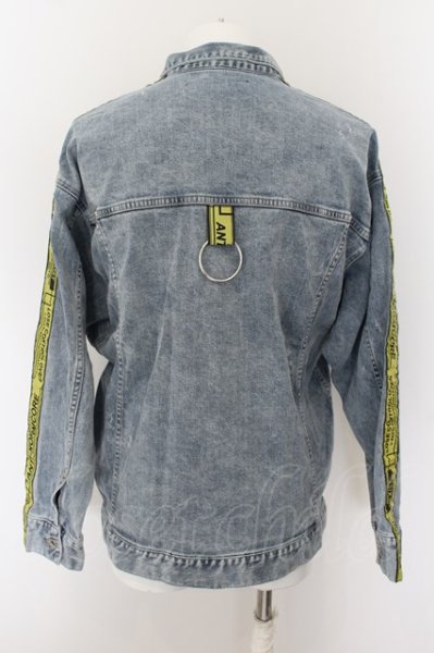 画像3: A'gem / テープ付きGジャン F ライトブルーｘイエロー O-24-05-21-061-A'-ja-YM-ZT340 (3)