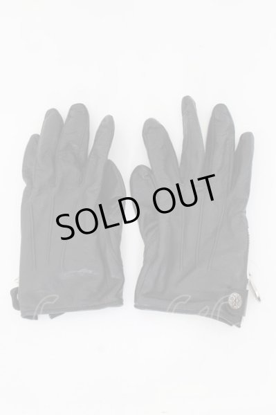 画像1: DEAL DESIGN / キングゲートサイドZIPレザーグローブ  ブラックｘシルバー O-24-05-21-080-DE-za-YM-ZT-ML001 (1)