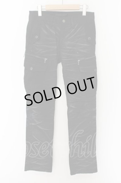 画像1: FUGA / パールバインダー吹付けカーゴパンツ 42 ブラック O-24-05-21-014-FU-pa-YM-OS (1)