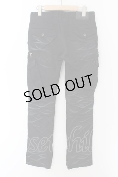 画像2: FUGA / パールバインダー吹付けカーゴパンツ 42 ブラック O-24-05-21-014-FU-pa-YM-OS (2)