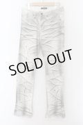 CIVARIZE / Clueブラスト加工ラメペンキシューカットデニムパンツ 42 ホワイト O-24-05-21-002-CI-pa-YM-OS