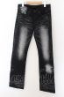 画像1: CIVARIZE / ユーズドダメージデニムパンツ 42 ブラック O-24-05-21-015-CI-pa-YM-ZT443 (1)