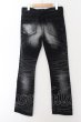 画像2: CIVARIZE / ユーズドダメージデニムパンツ 42 ブラック O-24-05-21-015-CI-pa-YM-ZT443 (2)
