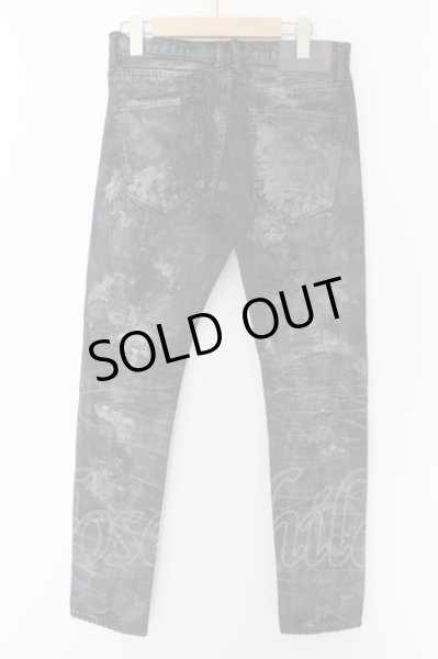 画像2: OVERDESIGN / コーティングデストロイダメージデニムパンツ 28 ブラックｘブルーｘシルバー O-24-05-21-018-OV-pa-YM-ZT198 (2)