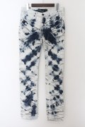【WINTERセール】CIVARIZE / Plasmaタイダイ染めデニムパンツ 42 ライトブルー O-24-05-21-003-CI-pa-YM-ZT193