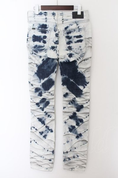 画像2: CIVARIZE / Plasmaタイダイ染めデニムパンツ 42 ライトブルー O-24-05-21-003-CI-pa-YM-ZT193 (2)