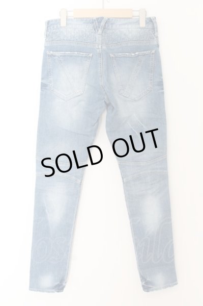 画像2: VANQUISH / ハードリメイクバイカースリムフィットデニムパンツ 28 ライトインディゴ O-24-05-21-030-VA-pa-YM-ZT339 (2)