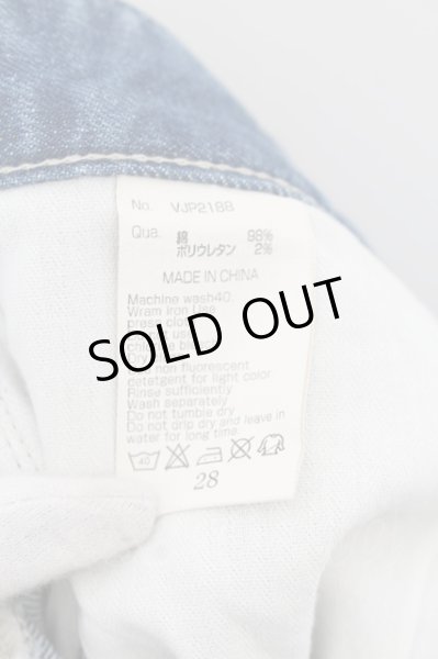 画像3: VANQUISH / ハードリメイクバイカースリムフィットデニムパンツ 28 ライトインディゴ O-24-05-21-030-VA-pa-YM-ZT339 (3)