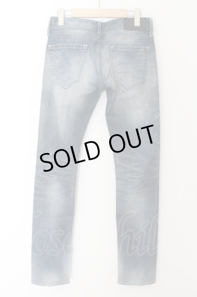 画像2: Black by VANQUISH / シュータークラッシュストレッチスキニーデニムパンツ 28 ブラックｘインディゴ O-24-05-21-032-Bl-pa-YM-ZT339 (2)