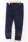 【WINTERセール】DIET BUTCHER SLIM SKIN / DAMAGED CROPPED SLIM SKIN パンツ 1 ダークネイビー O-24-05-21-033-DI-pa-YM-ZT193