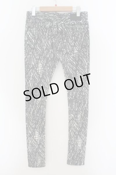 画像2: CIVARIZE / Flock 総柄スキニーパンツ 42 ホワイト O-24-05-23-033-CI-pa-YM-ZT336 (2)