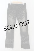 【セール】CIVARIZE / シャドーパイソンフレアデニムパンツ 42 ブラック O-24-05-23-035-CI-pa-YM-ZT336