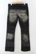 画像2: CIVARIZE / シャドーパイソンフレアデニムパンツ 42 ブラック O-24-05-23-035-CI-pa-YM-ZT336 (2)