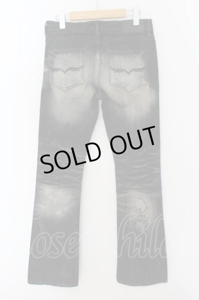 画像2: CIVARIZE / シャドーパイソンフレアデニムパンツ 42 ブラック O-24-05-23-035-CI-pa-YM-ZT336 (2)