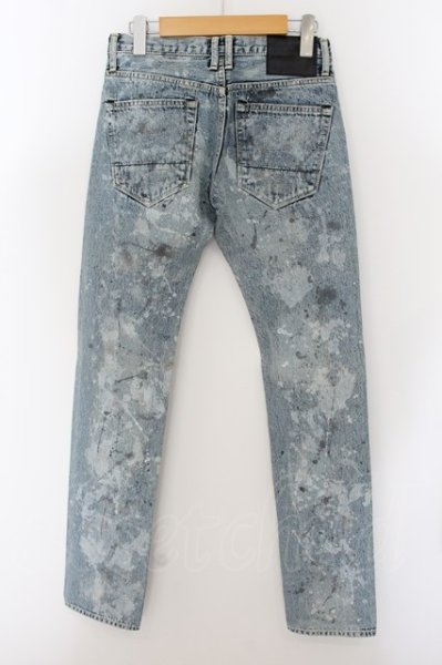 画像2: OVERDESIGN / creation premium スプラッシュダーティーデニムパンツ 28 ライトインディゴ O-24-05-23-039-OV-pa-YM-ZT338 (2)