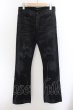 画像1: CIVARIZE / Clumpコーティングチノフレアパンツ 42 ブラック O-24-05-23-043-CI-pa-YM-ZT341 (1)