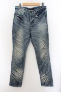 【WINTERセール】CIVARIZE / 汚しヒゲ加工デニムパンツ 42 インディゴ O-24-05-23-045-CI-pa-YM-ZT343